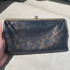 HOBO leopard print snake texture clutch wallet